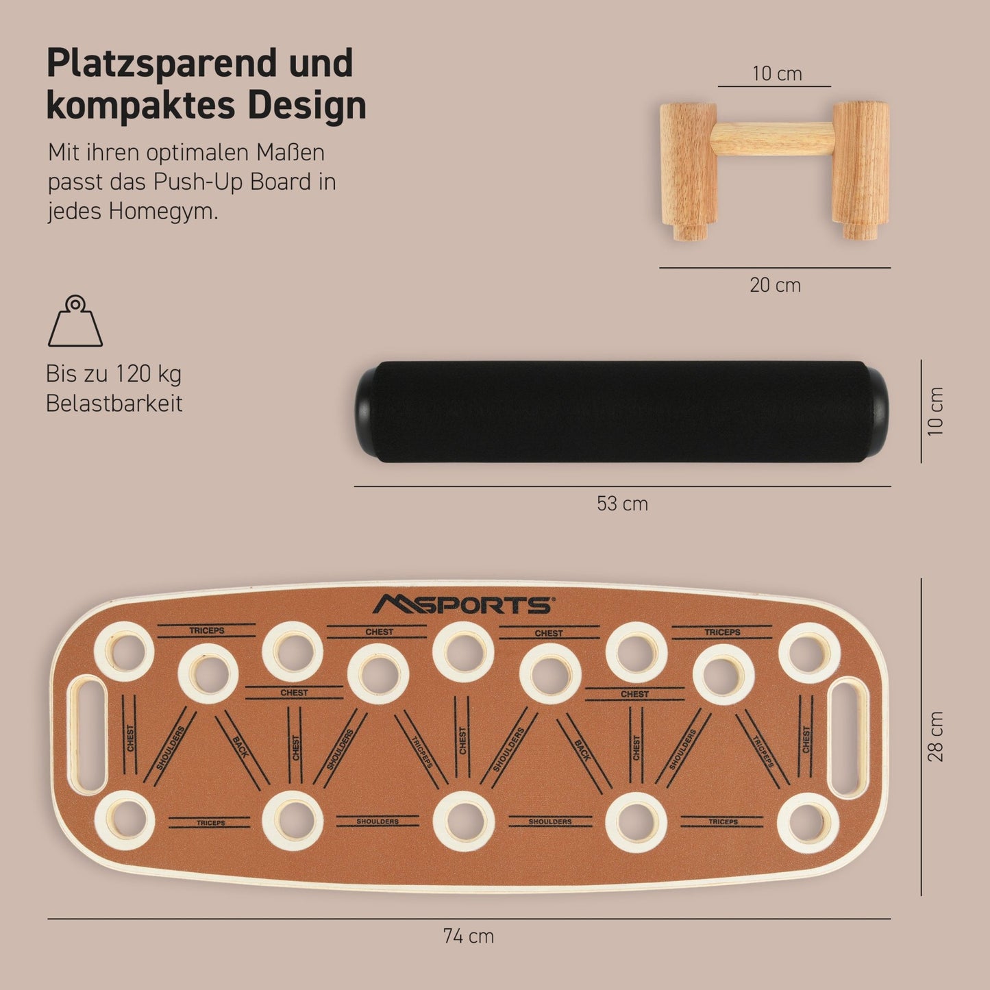 Push-Up Board Holz