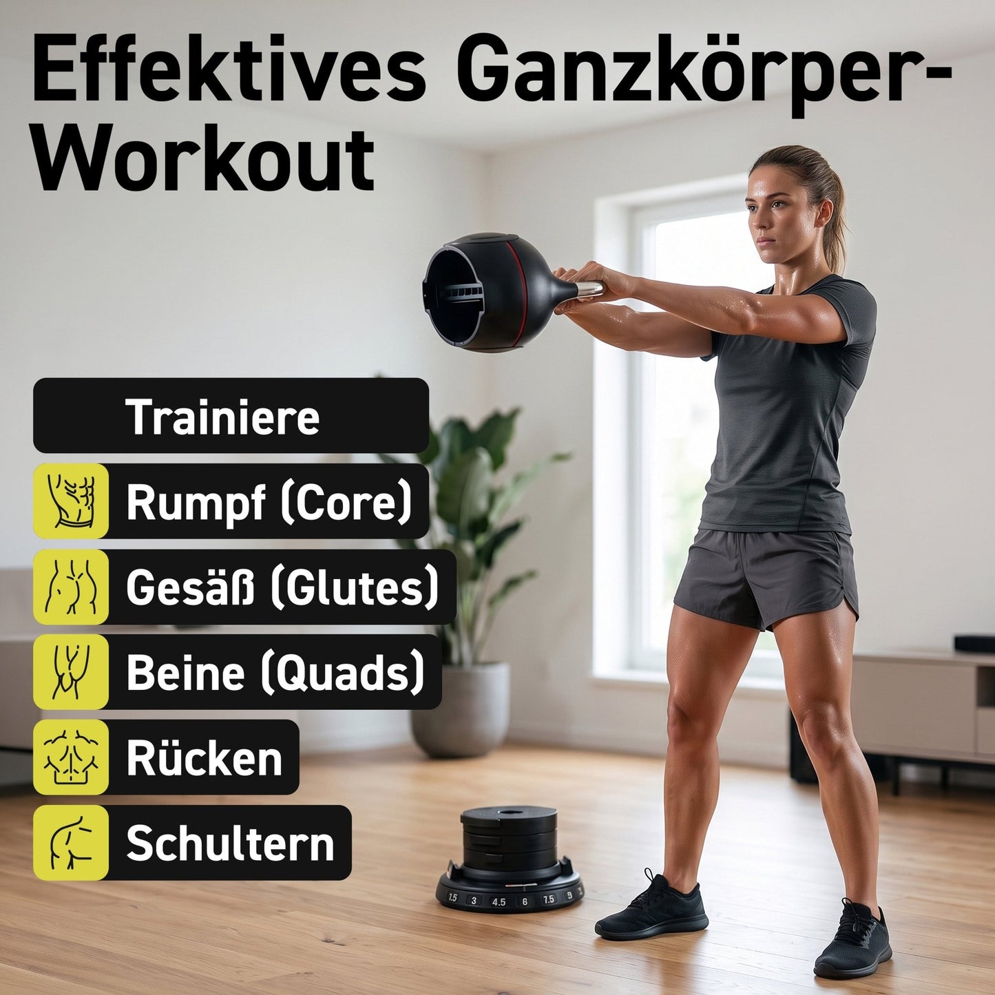 Verstellbare Kettlebell