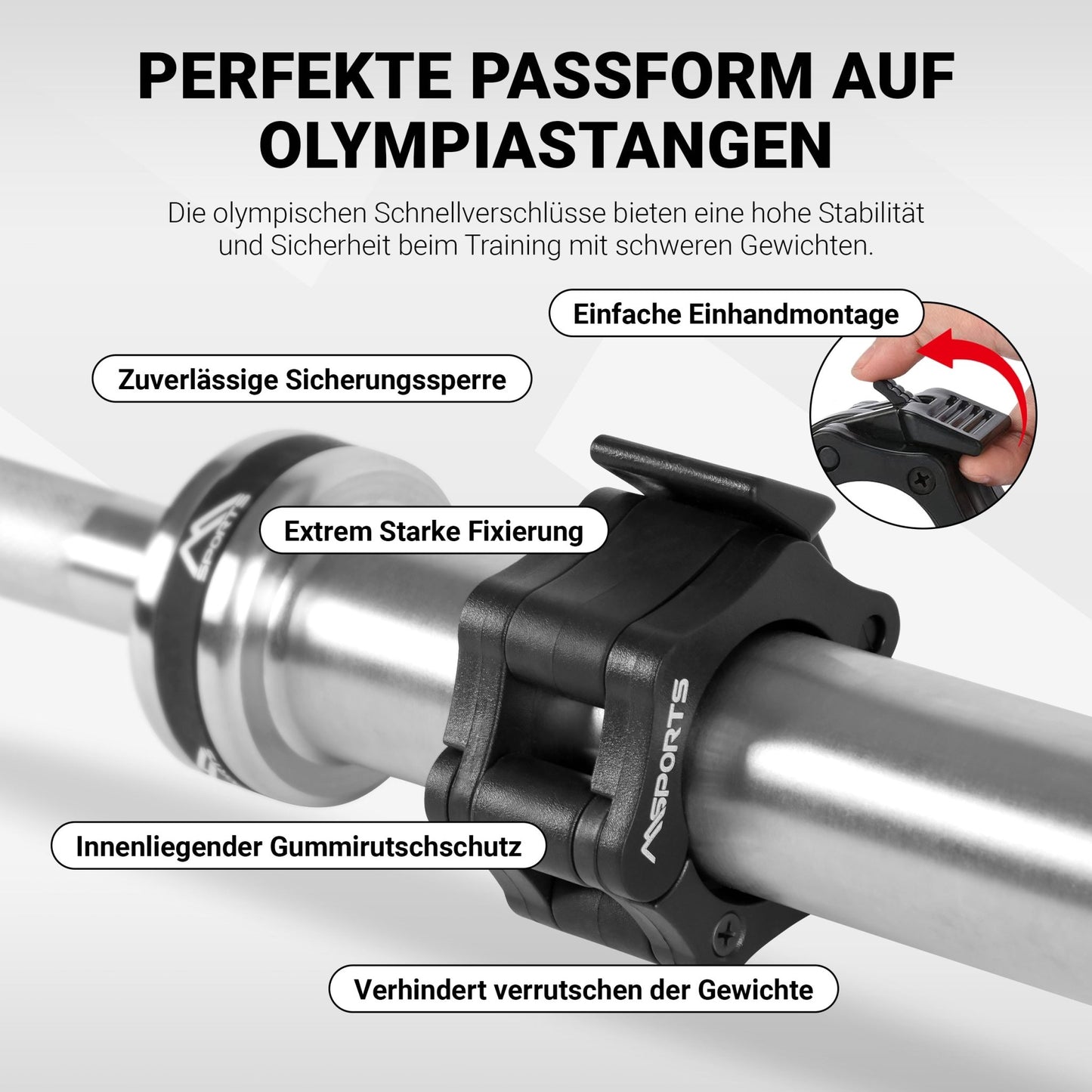 Langhantel Schnellverschluss