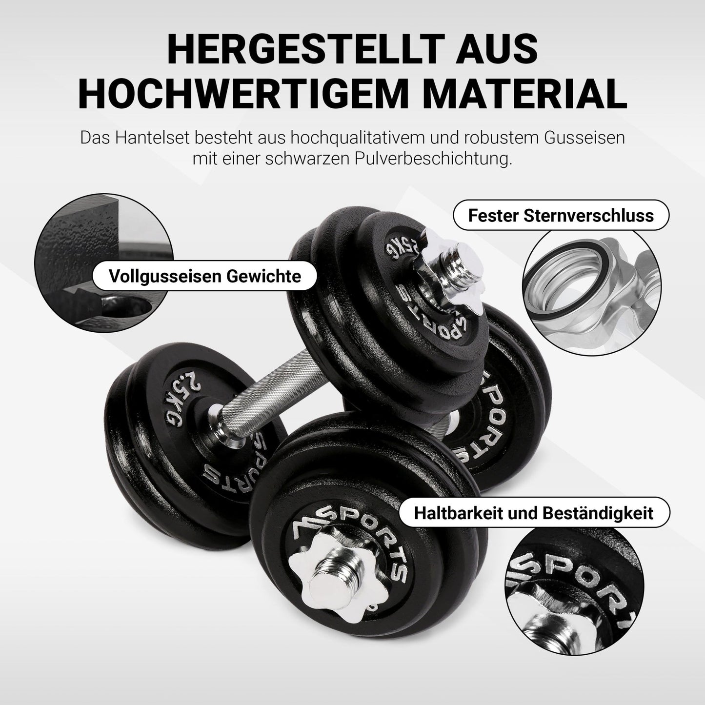 Kurzhantel Set Gusseisen