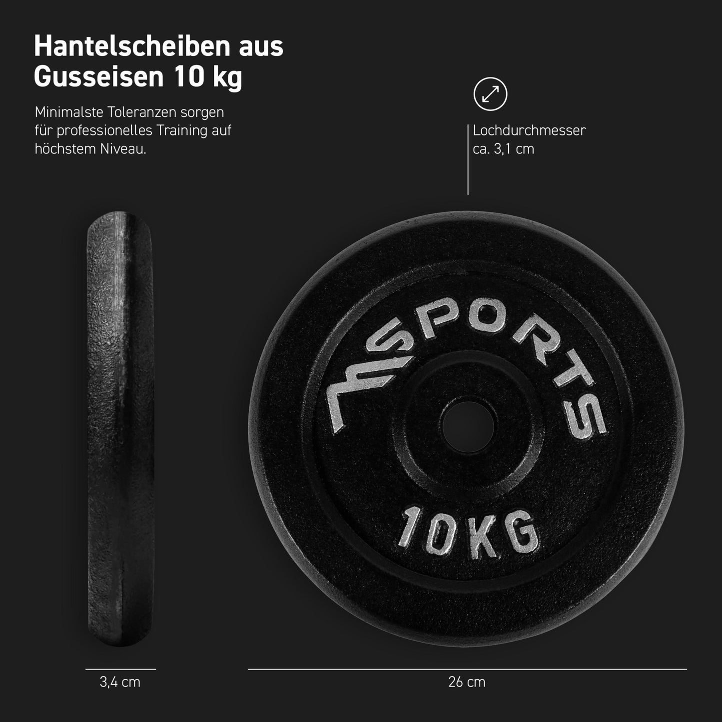 Hantelscheiben Gusseisen