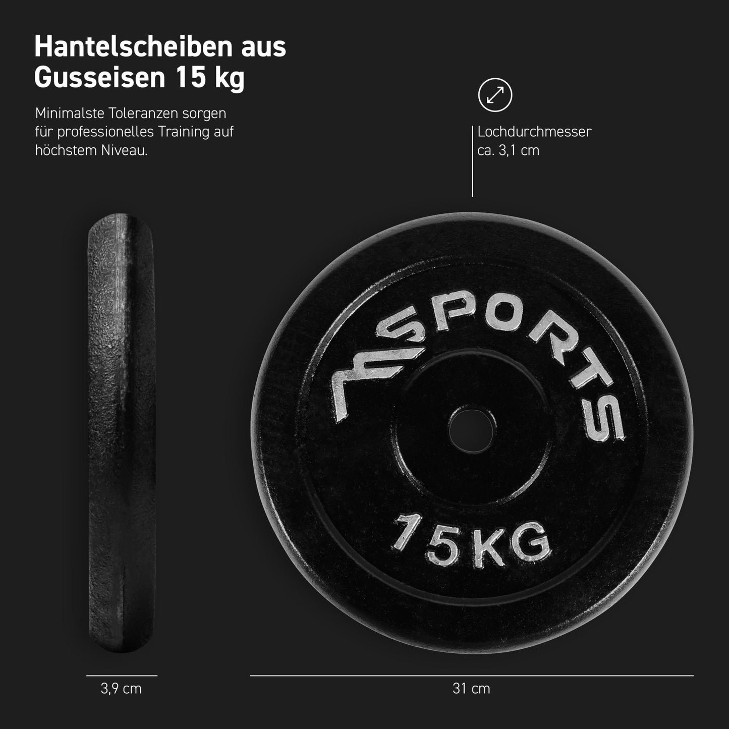 Hantelscheiben Gusseisen
