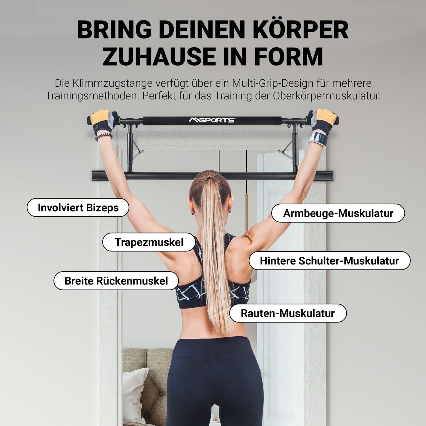 Klimmzugstange Tür