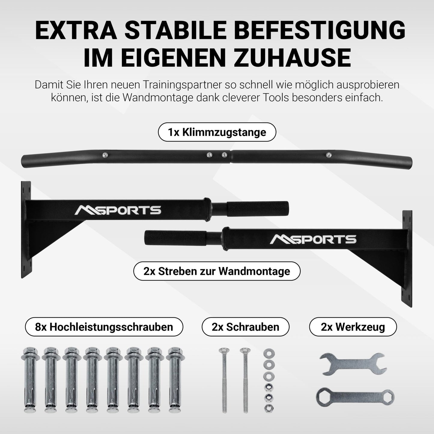 Klimmzugstange Wand