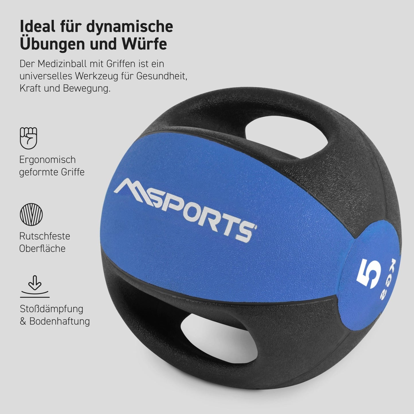 Medizinball mit Griffe