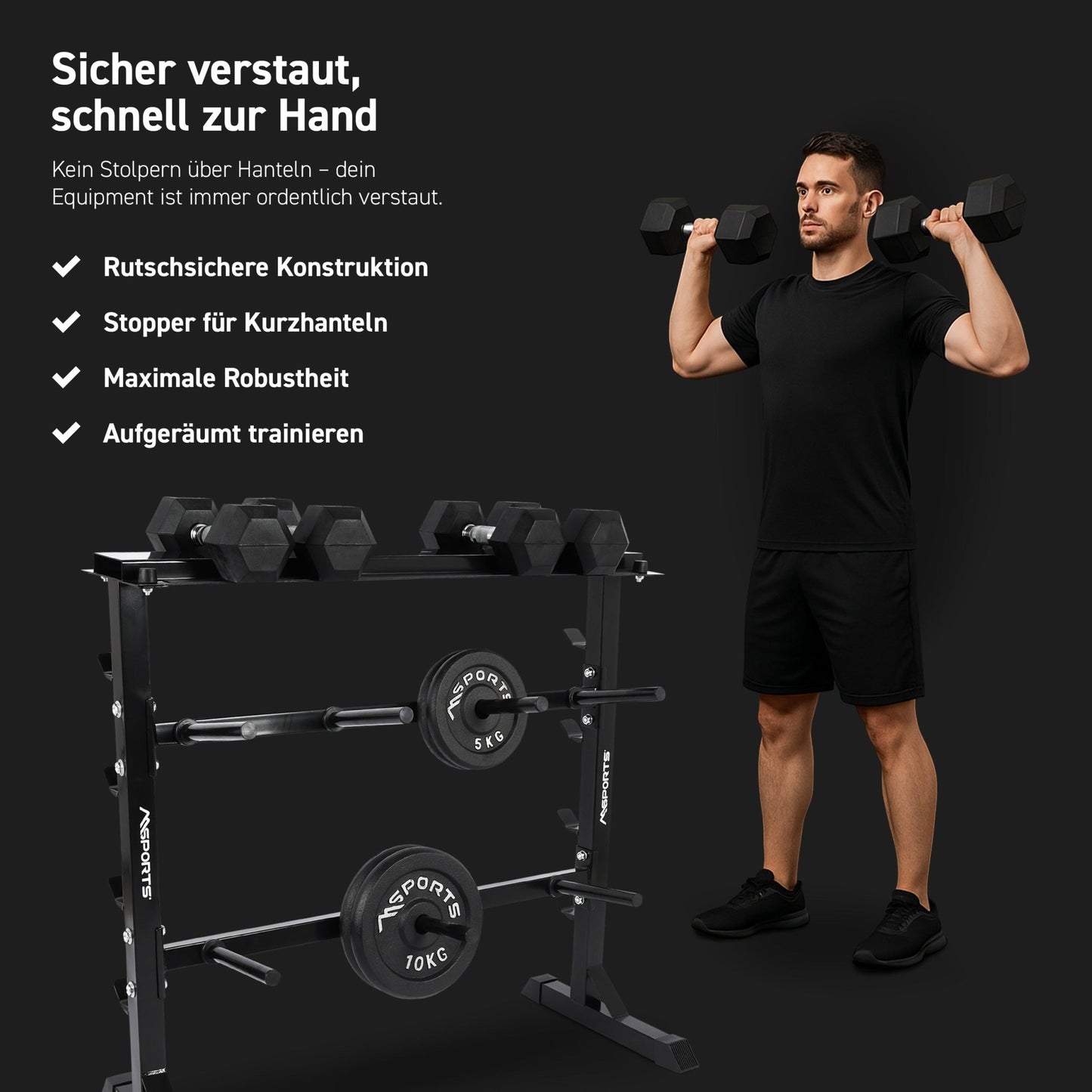 Multifunktion Hantelständer