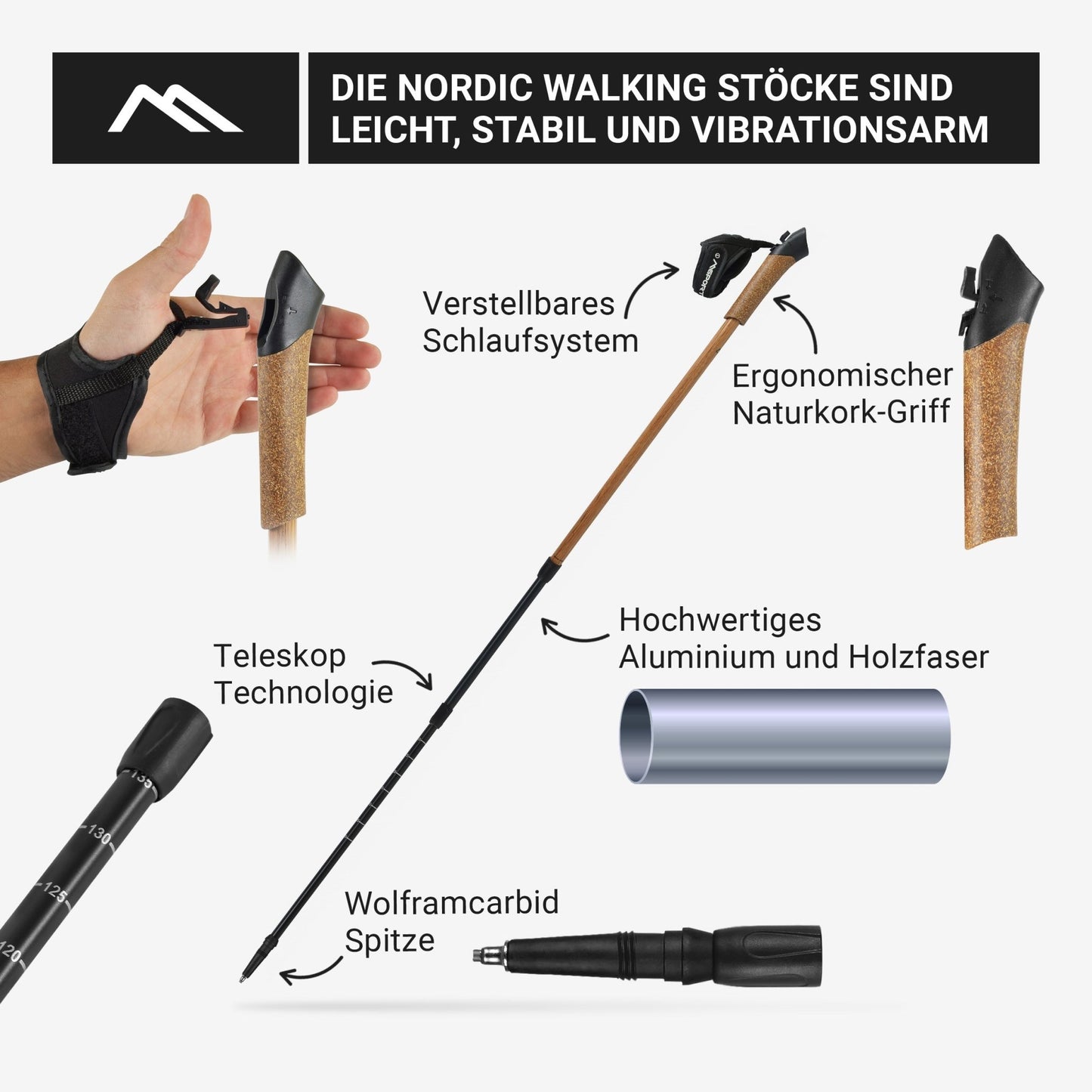 Nordic Walking Stöcke Carbon