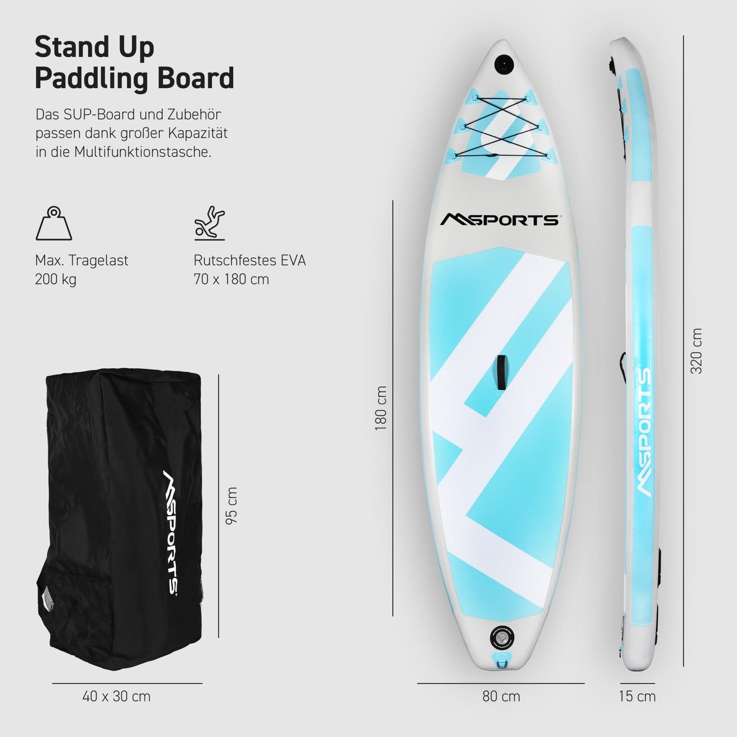 SUP Board Premium Grey