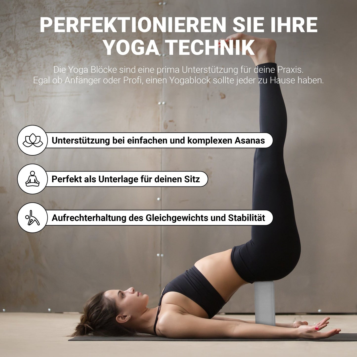 Yoga Block Premium 2er Set
