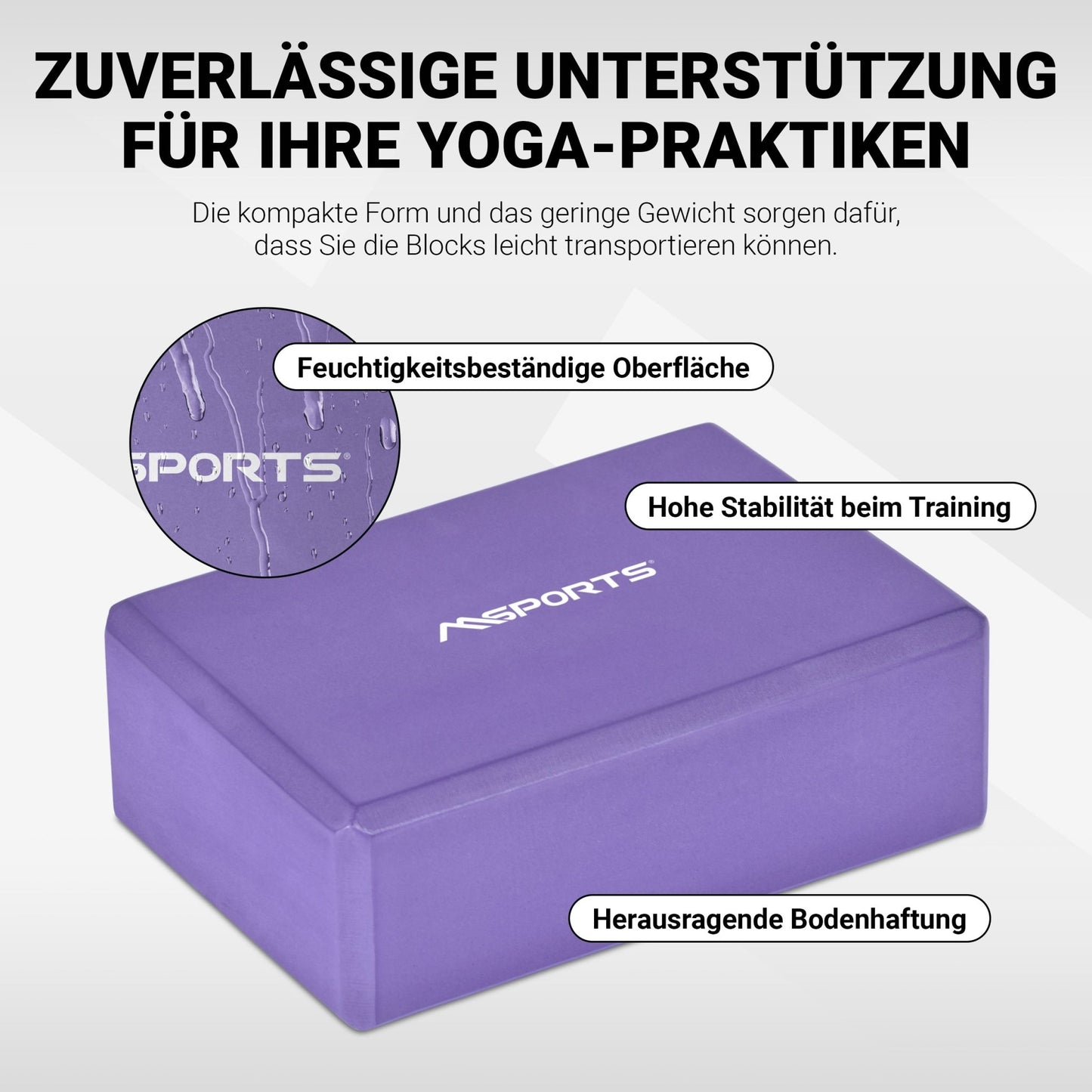 Yoga Block Premium 2er Set