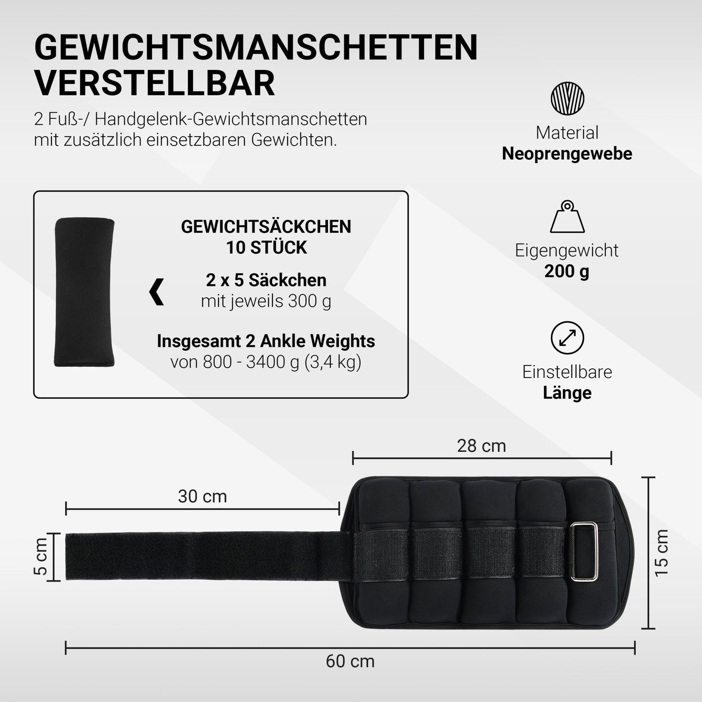 Gewichtsmanschetten Premium