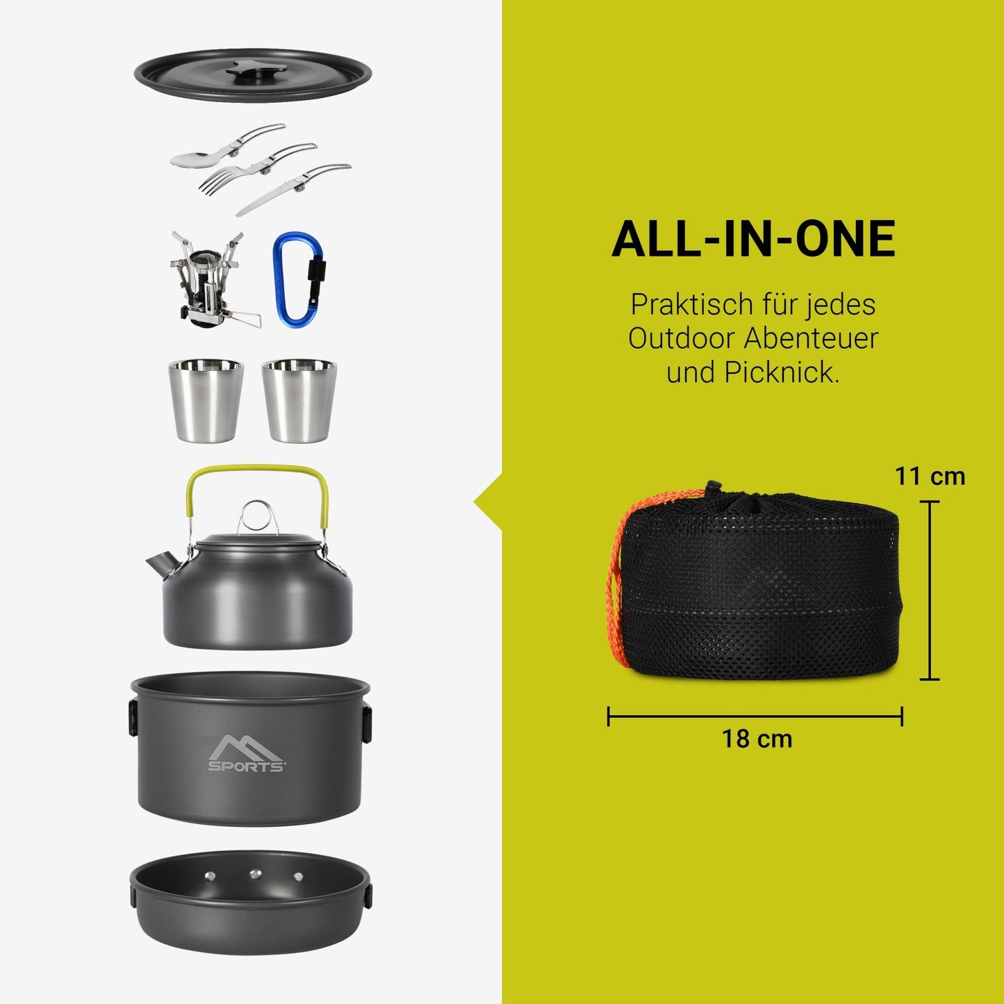 Camping Kochgeschirr Set
