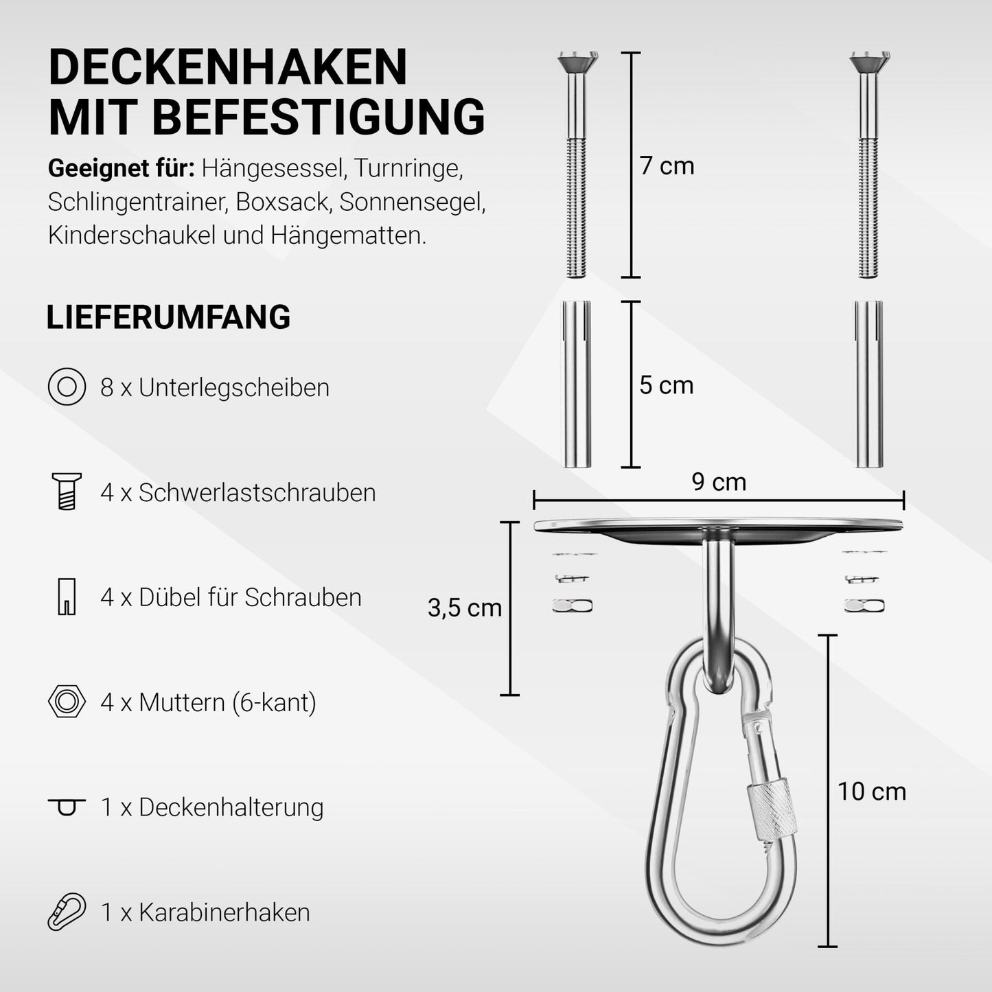 Deckenhaken Premium