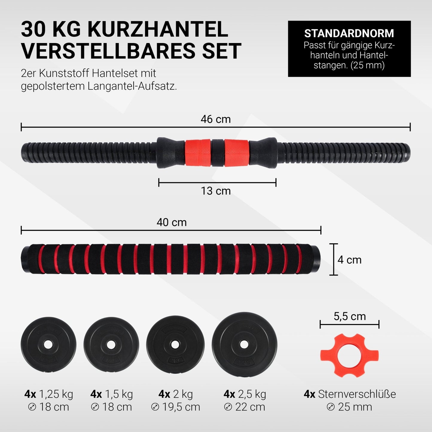 Hantelset Premium 2in1