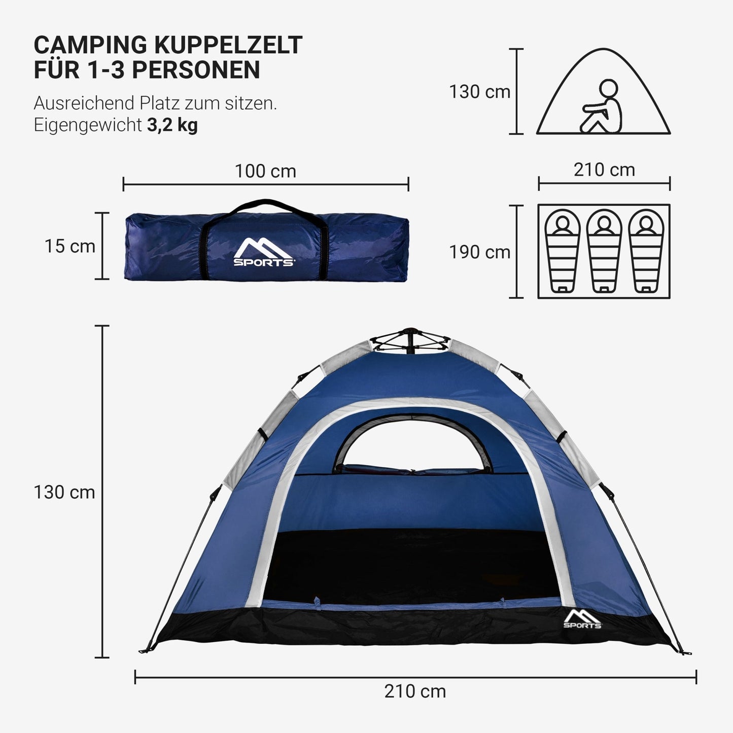 Camping Wurfzelt Premium