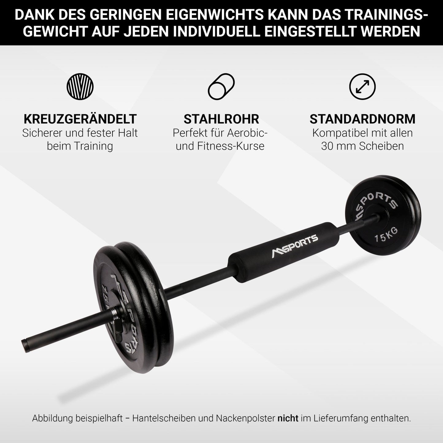 Langhantelstange Black