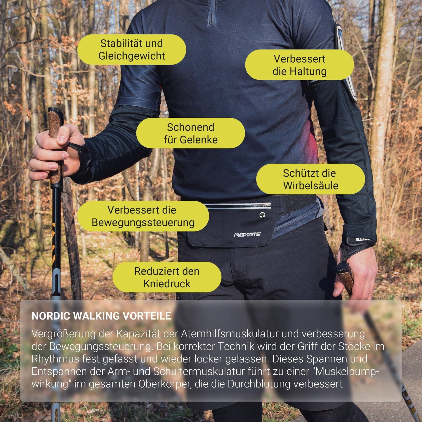 Nordic Walking Stöcke Carbon