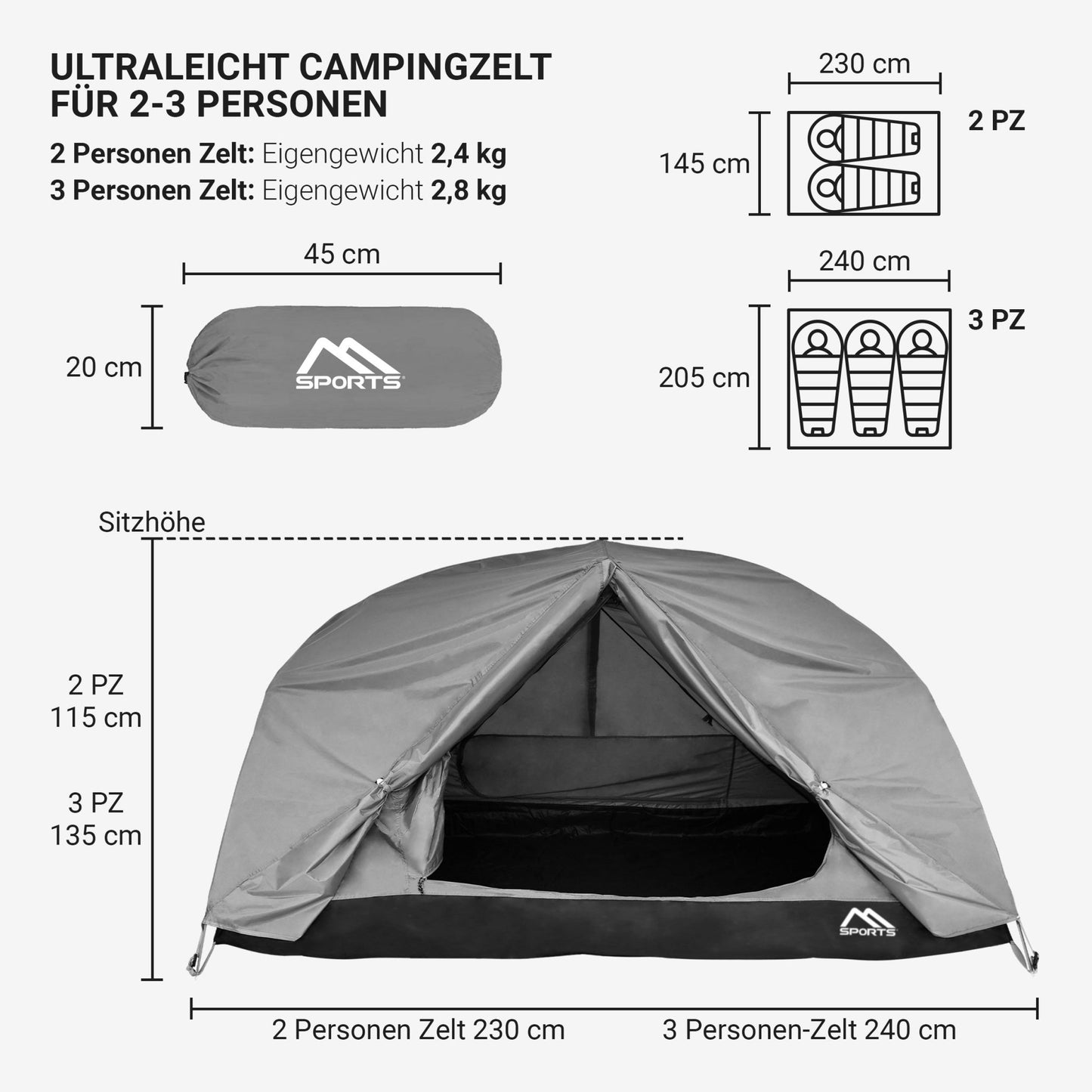 Campingzelt Professional